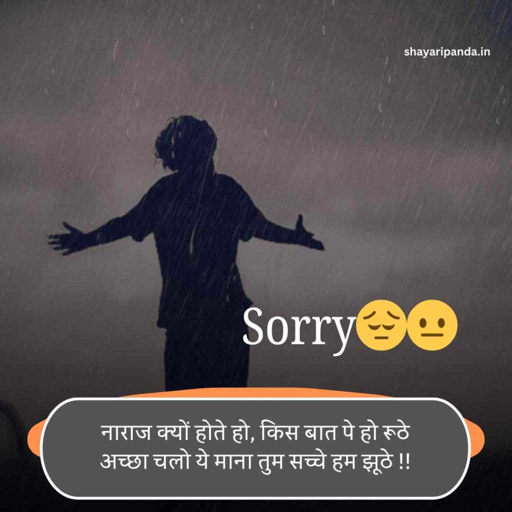 Sorry Shayari in Hindi