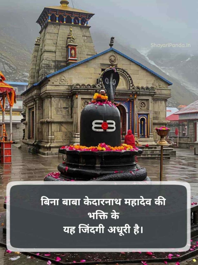 Kedarnath shayari Status