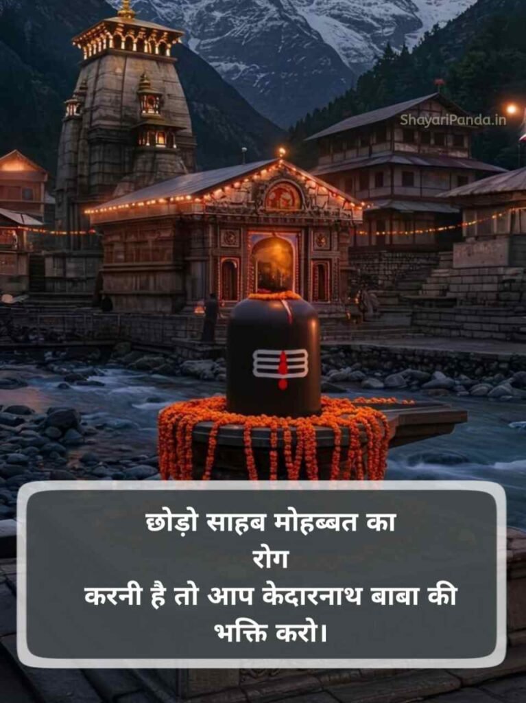 Kedarnath shayari Status