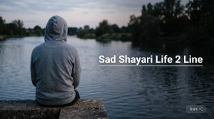 sad shayari😭 life 2 line